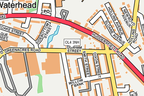 OL4 3NH map - OS OpenMap – Local (Ordnance Survey)