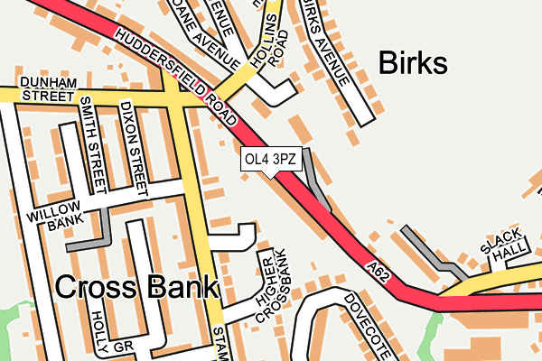 OL4 3PZ map - OS OpenMap – Local (Ordnance Survey)