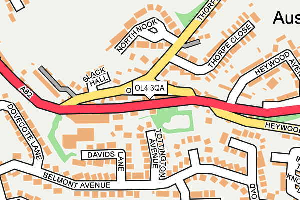 OL4 3QA map - OS OpenMap – Local (Ordnance Survey)
