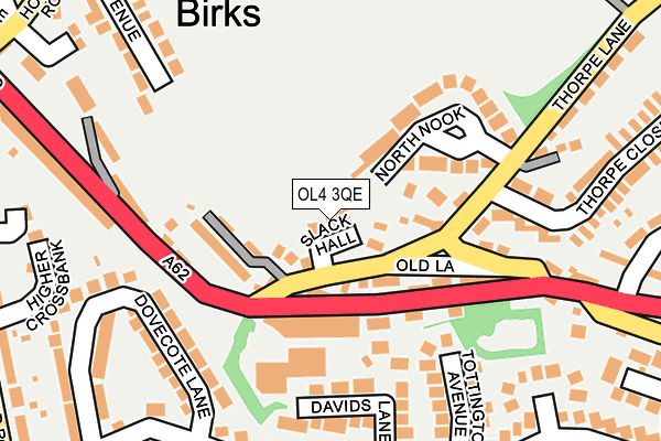 OL4 3QE map - OS OpenMap – Local (Ordnance Survey)