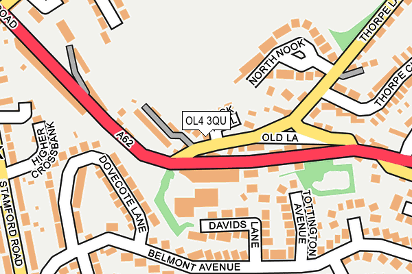 OL4 3QU map - OS OpenMap – Local (Ordnance Survey)