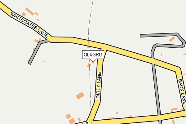 OL4 3RG map - OS OpenMap – Local (Ordnance Survey)