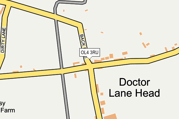 OL4 3RU map - OS OpenMap – Local (Ordnance Survey)