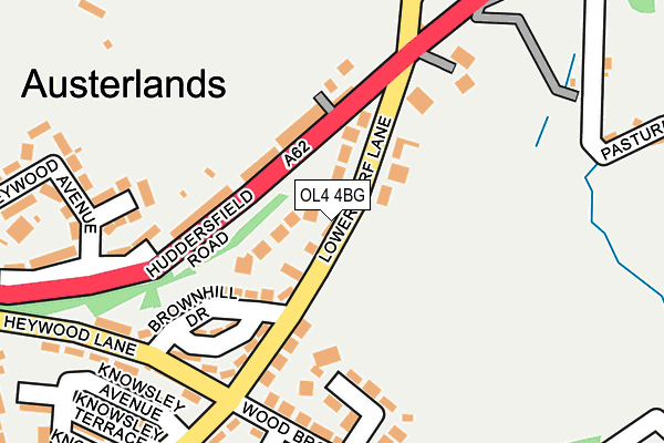 OL4 4BG map - OS OpenMap – Local (Ordnance Survey)