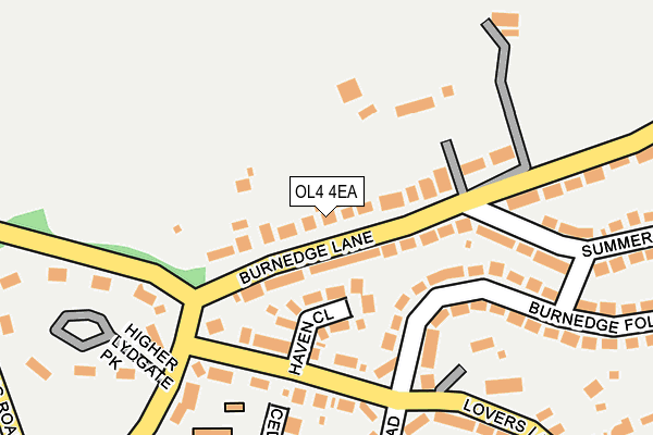 OL4 4EA map - OS OpenMap – Local (Ordnance Survey)