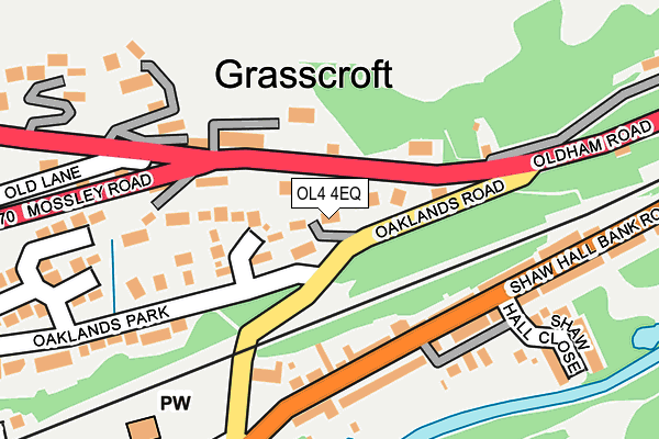 OL4 4EQ map - OS OpenMap – Local (Ordnance Survey)