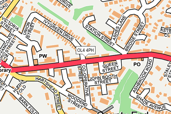 Map of FRYDAYS (SPRINGHEAD) LIMITED at local scale