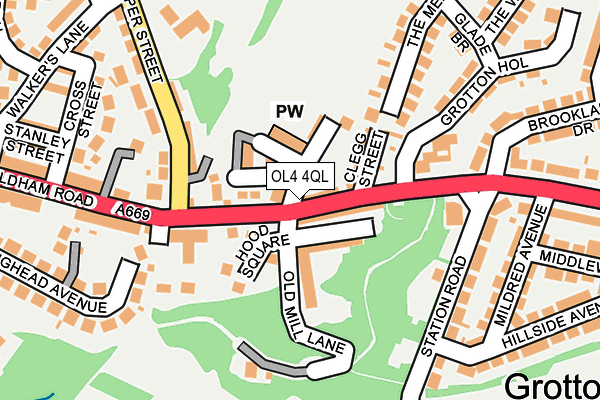 OL4 4QL map - OS OpenMap – Local (Ordnance Survey)