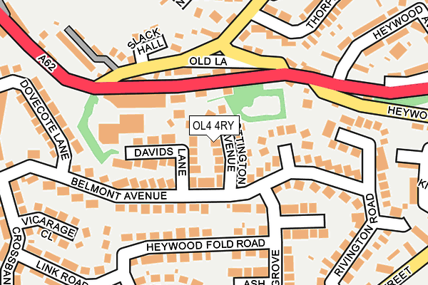 OL4 4RY map - OS OpenMap – Local (Ordnance Survey)