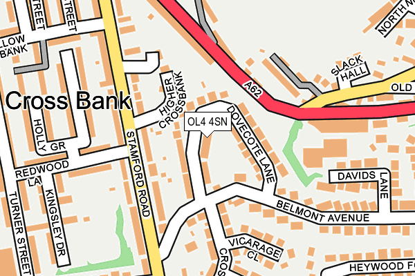 OL4 4SN map - OS OpenMap – Local (Ordnance Survey)