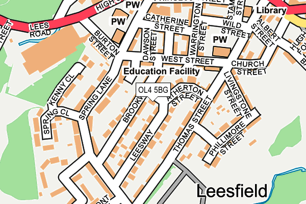 OL4 5BG map - OS OpenMap – Local (Ordnance Survey)