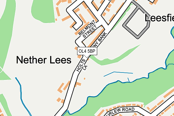 OL4 5BP map - OS OpenMap – Local (Ordnance Survey)