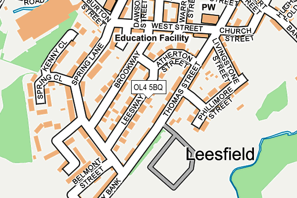 OL4 5BQ map - OS OpenMap – Local (Ordnance Survey)