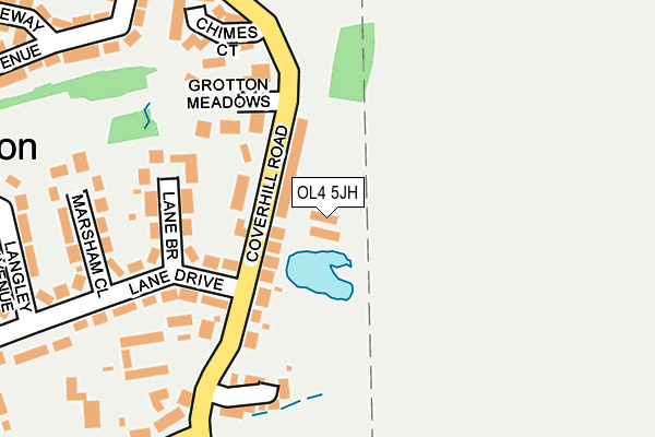 OL4 5JH map - OS OpenMap – Local (Ordnance Survey)