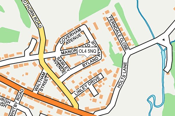 OL4 5NQ map - OS OpenMap – Local (Ordnance Survey)