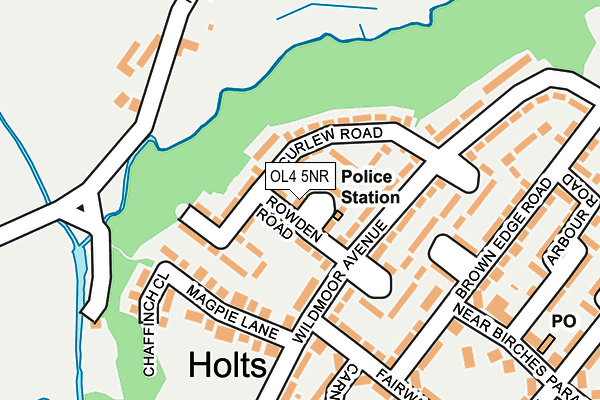 OL4 5NR map - OS OpenMap – Local (Ordnance Survey)