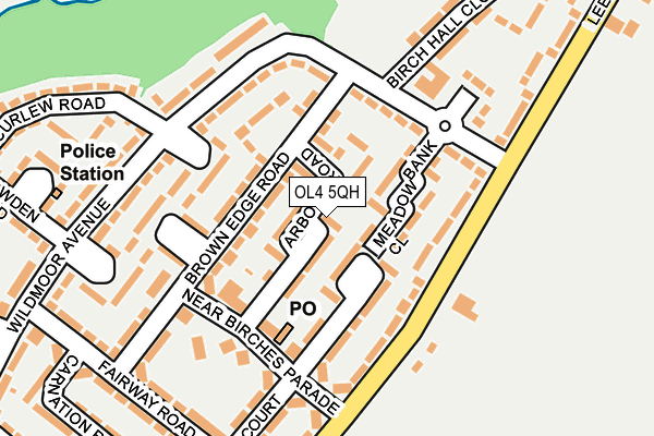 OL4 5QH map - OS OpenMap – Local (Ordnance Survey)