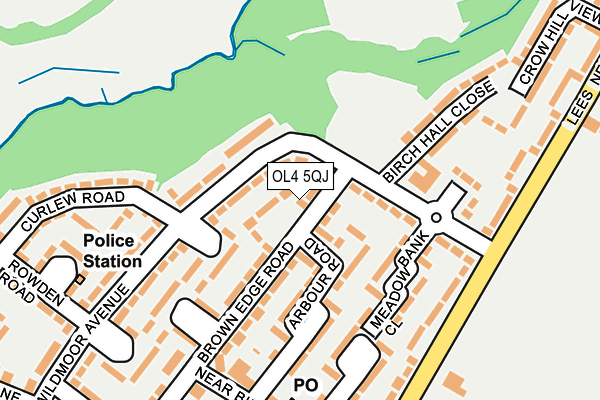 OL4 5QJ map - OS OpenMap – Local (Ordnance Survey)