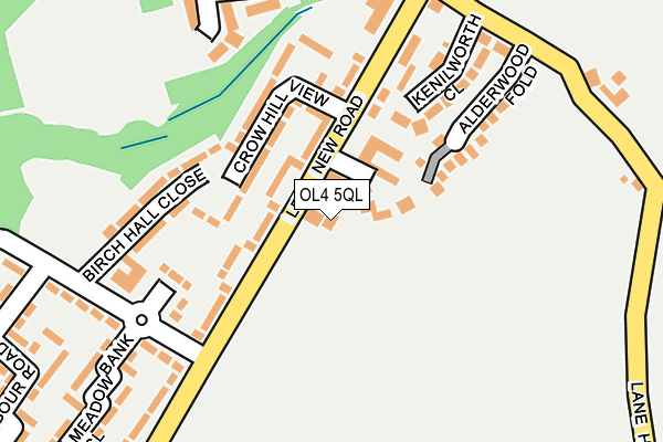 OL4 5QL map - OS OpenMap – Local (Ordnance Survey)
