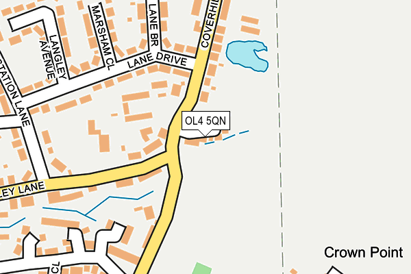 OL4 5QN map - OS OpenMap – Local (Ordnance Survey)