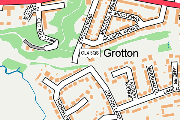 OL4 5QS map - OS OpenMap – Local (Ordnance Survey)