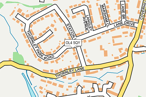 OL4 5QY map - OS OpenMap – Local (Ordnance Survey)