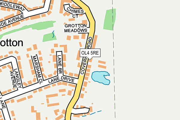 OL4 5RE map - OS OpenMap – Local (Ordnance Survey)