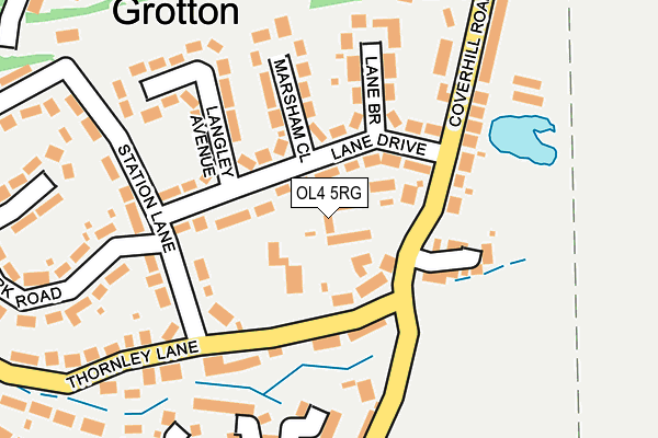 OL4 5RG map - OS OpenMap – Local (Ordnance Survey)