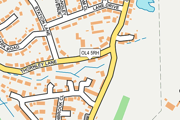 OL4 5RH map - OS OpenMap – Local (Ordnance Survey)