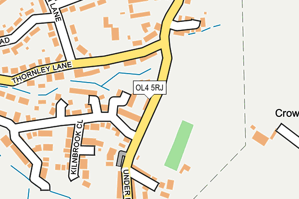 OL4 5RJ map - OS OpenMap – Local (Ordnance Survey)