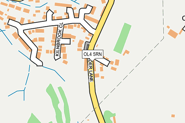 OL4 5RN map - OS OpenMap – Local (Ordnance Survey)