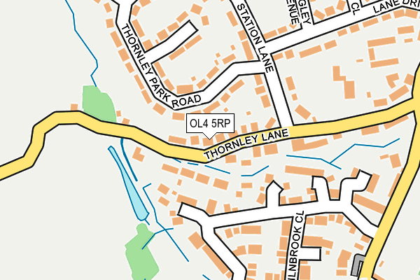 OL4 5RP map - OS OpenMap – Local (Ordnance Survey)