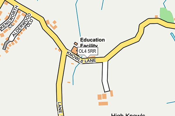 OL4 5RR map - OS OpenMap – Local (Ordnance Survey)