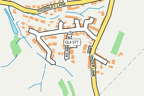 OL4 5TT map - OS OpenMap – Local (Ordnance Survey)