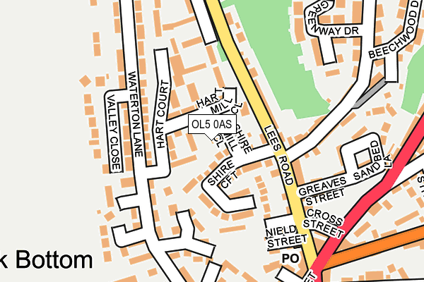 OL5 0AS map - OS OpenMap – Local (Ordnance Survey)