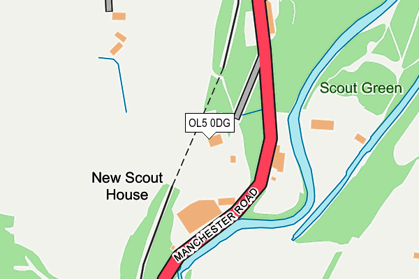 OL5 0DG map - OS OpenMap – Local (Ordnance Survey)