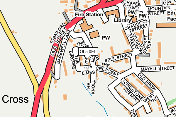 OL5 0EL map - OS OpenMap – Local (Ordnance Survey)