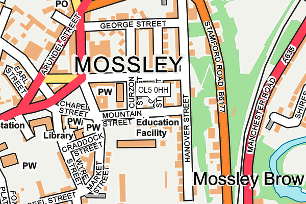 OL5 0HH map - OS OpenMap – Local (Ordnance Survey)