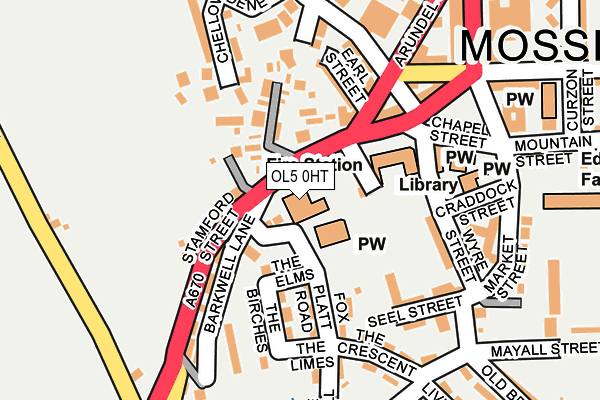 OL5 0HT map - OS OpenMap – Local (Ordnance Survey)