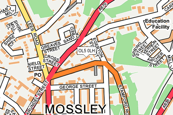 OL5 0LH map - OS OpenMap – Local (Ordnance Survey)