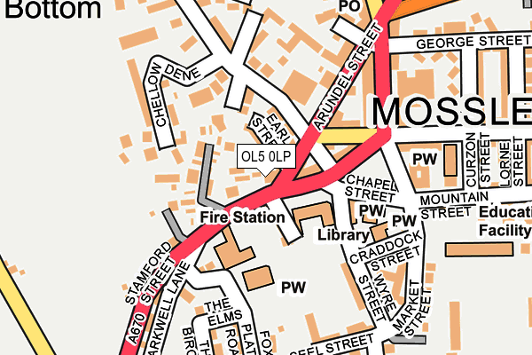 OL5 0LP map - OS OpenMap – Local (Ordnance Survey)