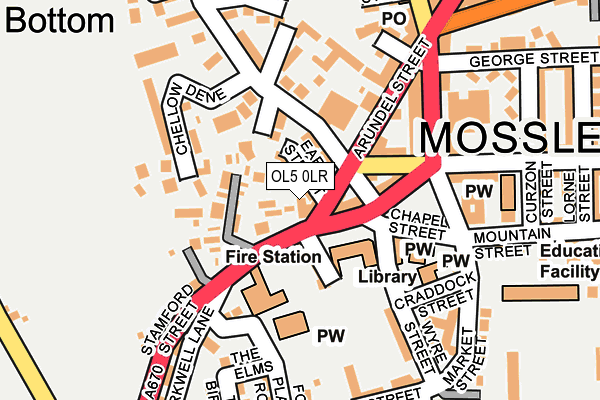 OL5 0LR map - OS OpenMap – Local (Ordnance Survey)