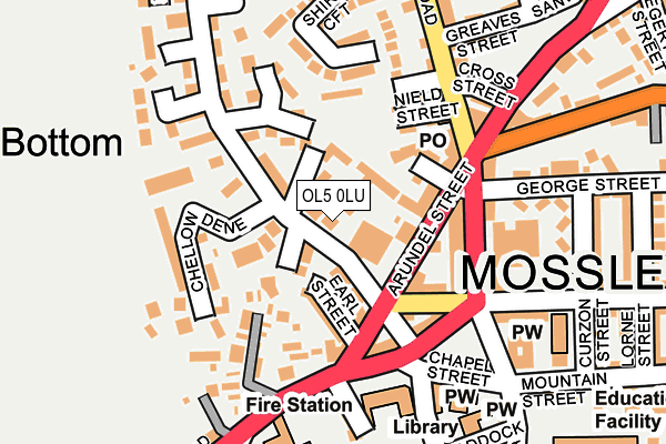 OL5 0LU map - OS OpenMap – Local (Ordnance Survey)