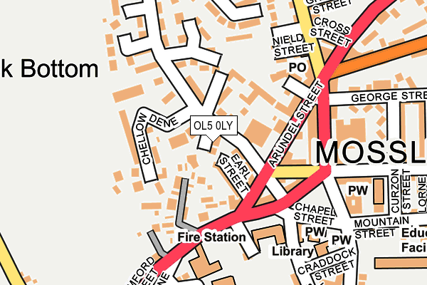 OL5 0LY map - OS OpenMap – Local (Ordnance Survey)