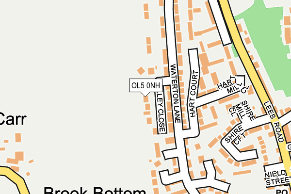 OL5 0NH map - OS OpenMap – Local (Ordnance Survey)