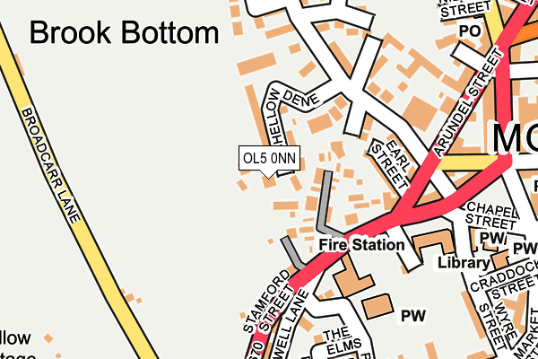 OL5 0NN map - OS OpenMap – Local (Ordnance Survey)