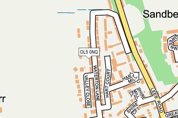 OL5 0NQ map - OS OpenMap – Local (Ordnance Survey)