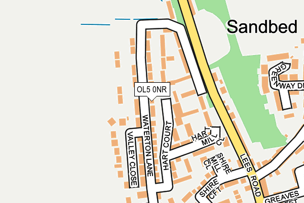 OL5 0NR map - OS OpenMap – Local (Ordnance Survey)