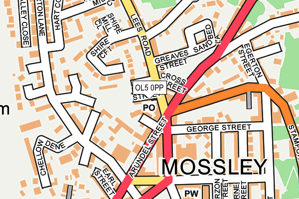 OL5 0PP map - OS OpenMap – Local (Ordnance Survey)