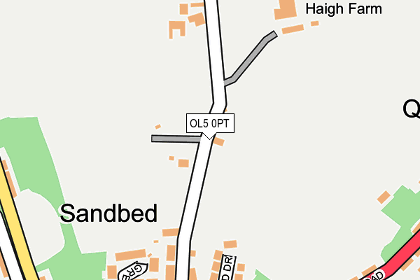 OL5 0PT map - OS OpenMap – Local (Ordnance Survey)